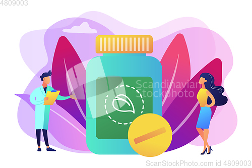 Image of Homeopathy concept vector illustration