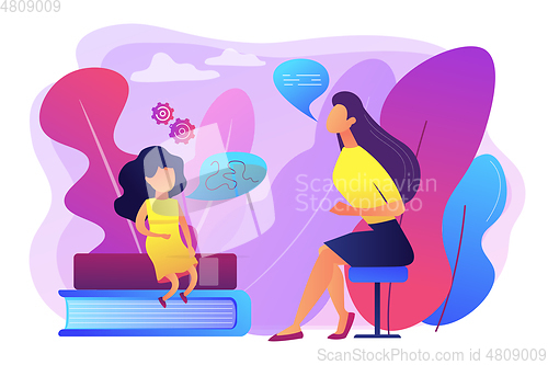 Image of Speech therapy concept vector illustration