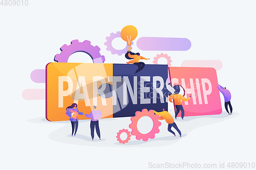 Image of Partnership concept vector illustration