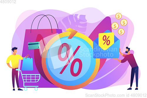 Image of Rebate program concept vector illustration