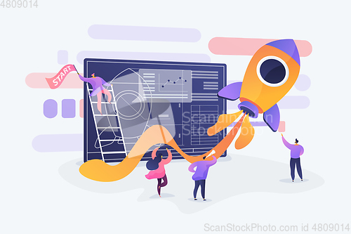 Image of Start up concept vector illustration