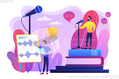 Image of Voice and speech training concept vector illustration