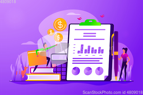 Image of Income statement concept vector illustration