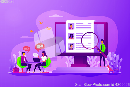 Image of Human resources concept vector illustration