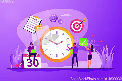 Image of Time management concept vector illustration