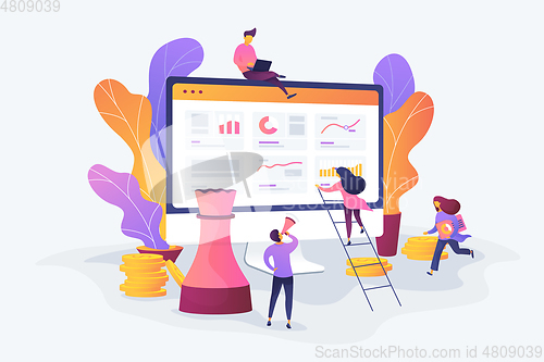 Image of Consulting vector creative concept illustration.