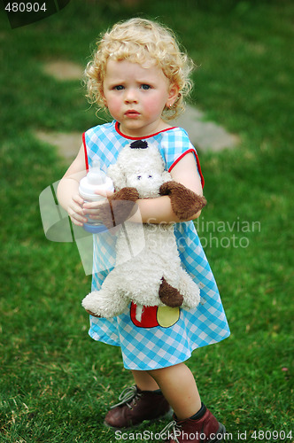 Image of Girl with toy
