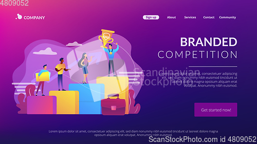 Image of Branded competition concept landing page