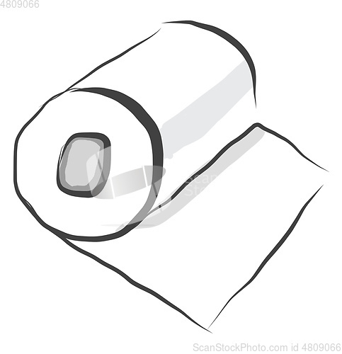 Image of Tissue paper bundle/Toilet paper bundle vector or color illustra