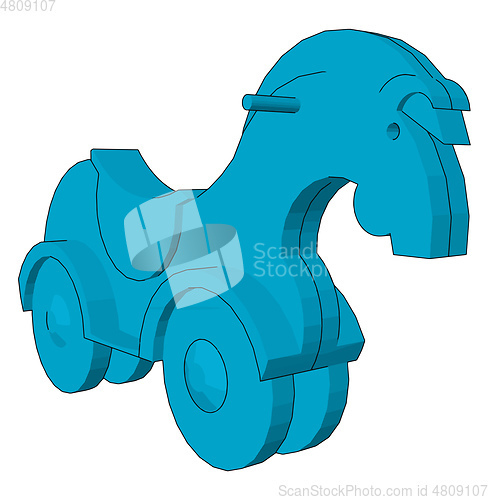 Image of The green colored toy picture vector or color illustration