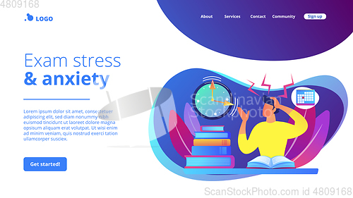 Image of Exams and tests concept landing page