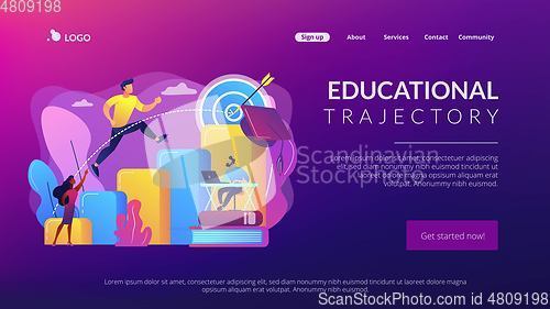 Image of Educational trajectory concept landing page