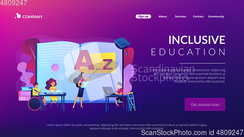 Image of Inclusive education concept landing page