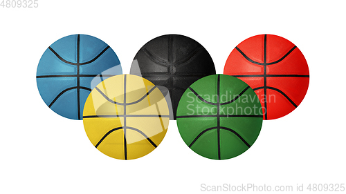 Image of Colorful sport theme collage isolated on white studio background, flyer