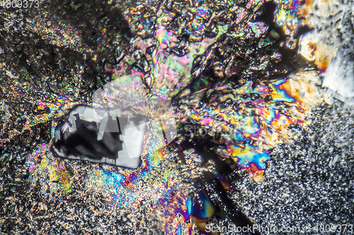 Image of soda lye microcrystals