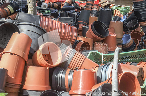 Image of lots of flower pots