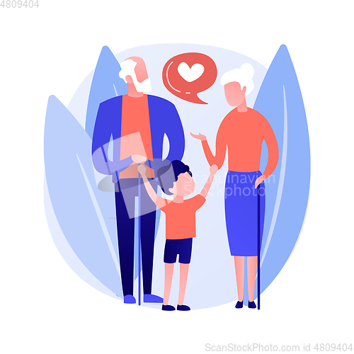 Image of Guardianship abstract concept vector illustration.