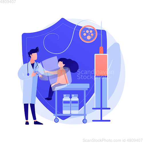Image of Vaccination of preteens and teens abstract concept vector illustration.