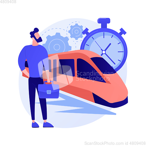 Image of High-speed transport abstract concept vector illustration.