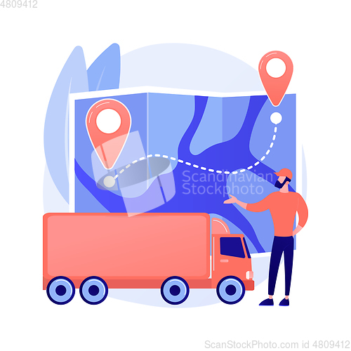 Image of National transport abstract concept vector illustration.