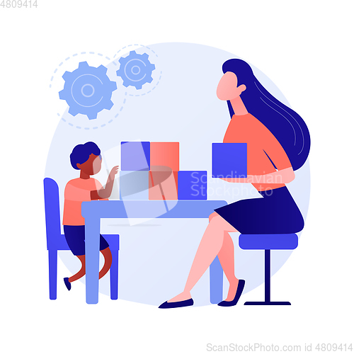 Image of Social-emotional development abstract concept vector illustration.