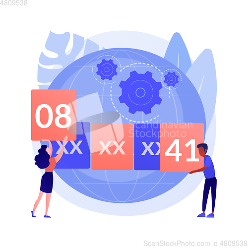 Image of Harmonized System abstract concept vector illustration.