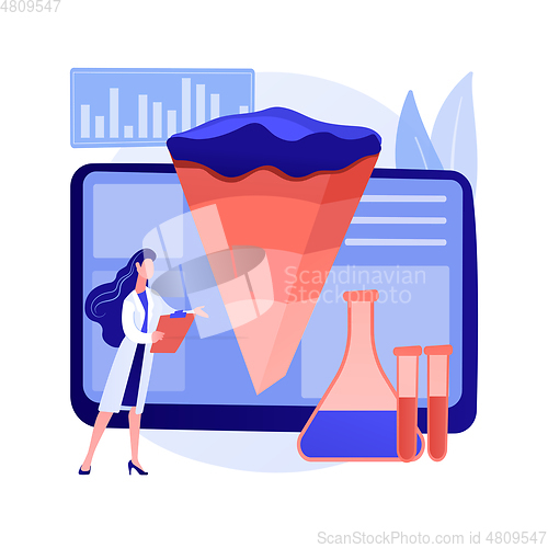 Image of Geochemistry abstract concept vector illustration.