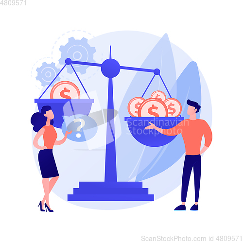 Image of Gender discrimination abstract concept vector illustration.