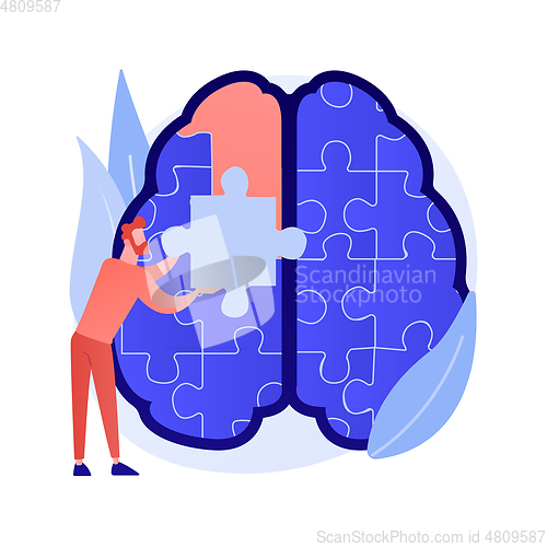 Image of Mindfulness abstract concept vector illustration.