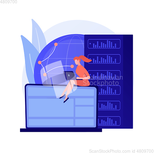 Image of Proxy server abstract concept vector illustration.