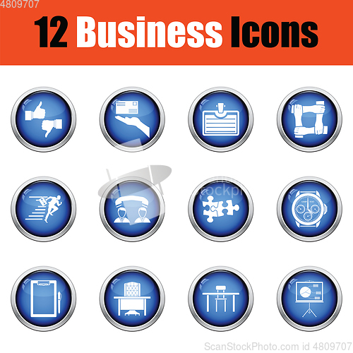 Image of Business icon set. 