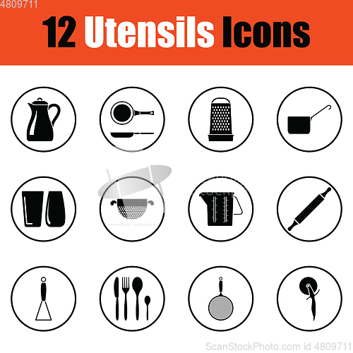 Image of Utensils icon set