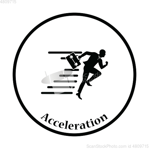 Image of Icon of Accelerating businessman