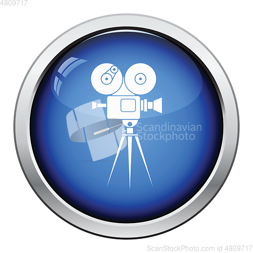 Image of Retro cinema camera icon