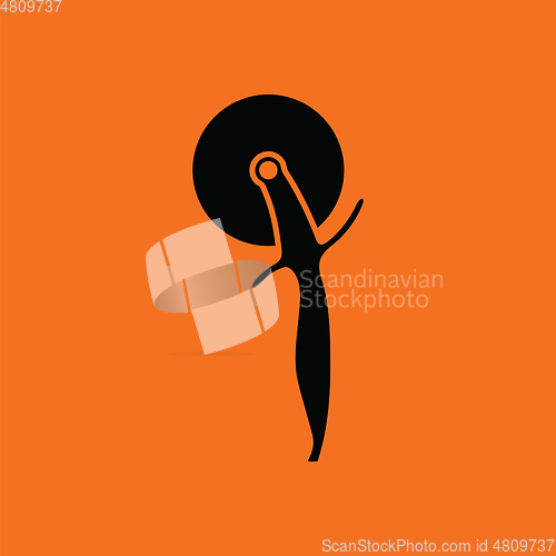 Image of Pizza roll knife icon