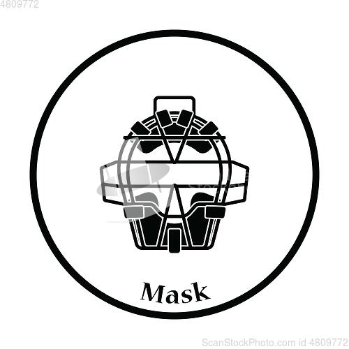 Image of Baseball face protector icon