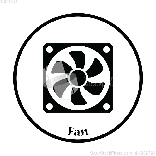 Image of Fan icon Vector illustration