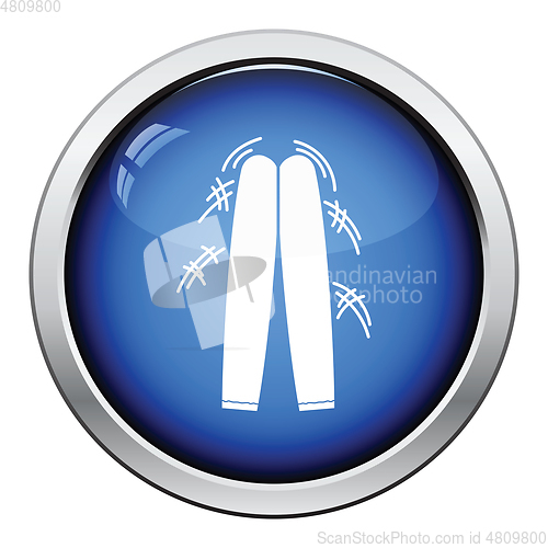 Image of Football fans clapping sticks icon