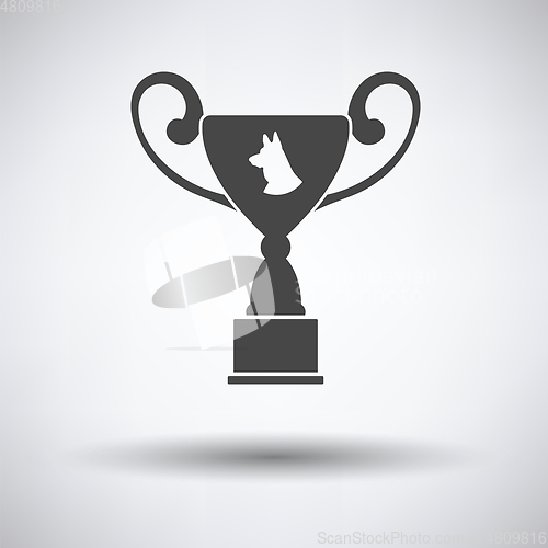 Image of Dog prize cup icon