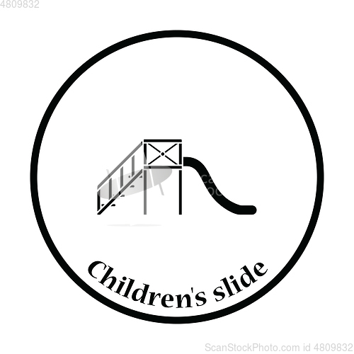 Image of Children\'s slide icon