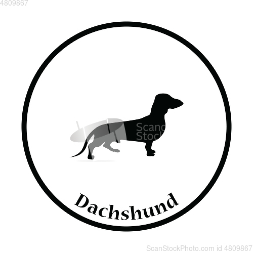 Image of Dachshund dog icon