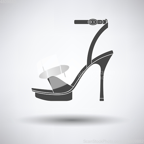 Image of Woman high heel sandal icon