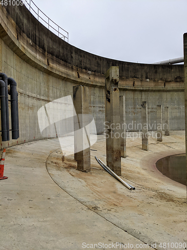 Image of typical day at a large wastewater treatment plan facility