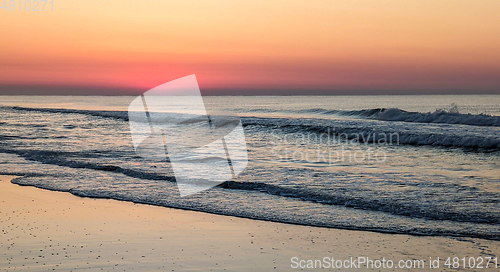 Image of beautiful sunrise at myrtle beach in south carolina atlantic oce