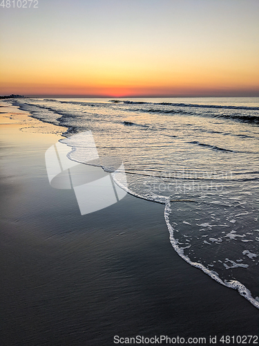 Image of beautiful sunrise at myrtle beach in south carolina atlantic oce