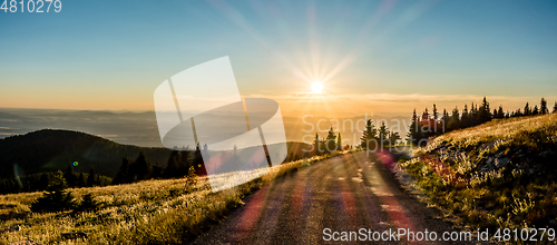 Image of beautiful scenic nature views at spokane mountain in washington