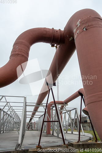 Image of neavy duty industrial plant piping