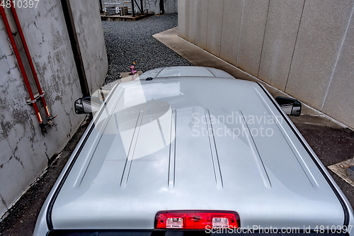 Image of top roof view of a heavy duty pickup truck