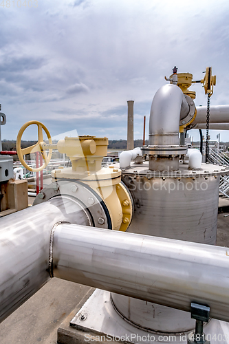 Image of neavy duty industrial plant piping