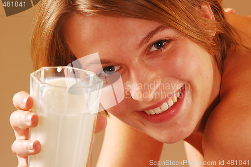 Image of Girl with milk